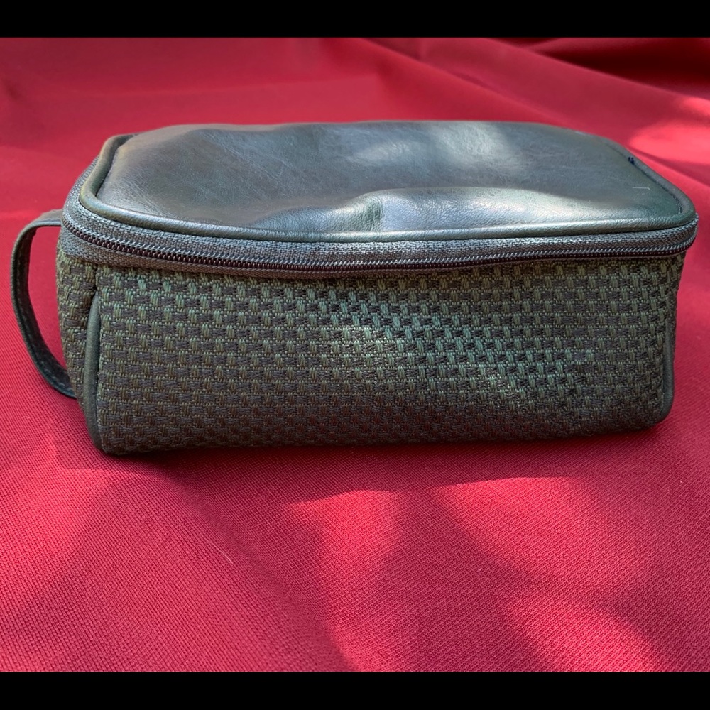 Air Canada Empty Amenity Bag Green Tweed